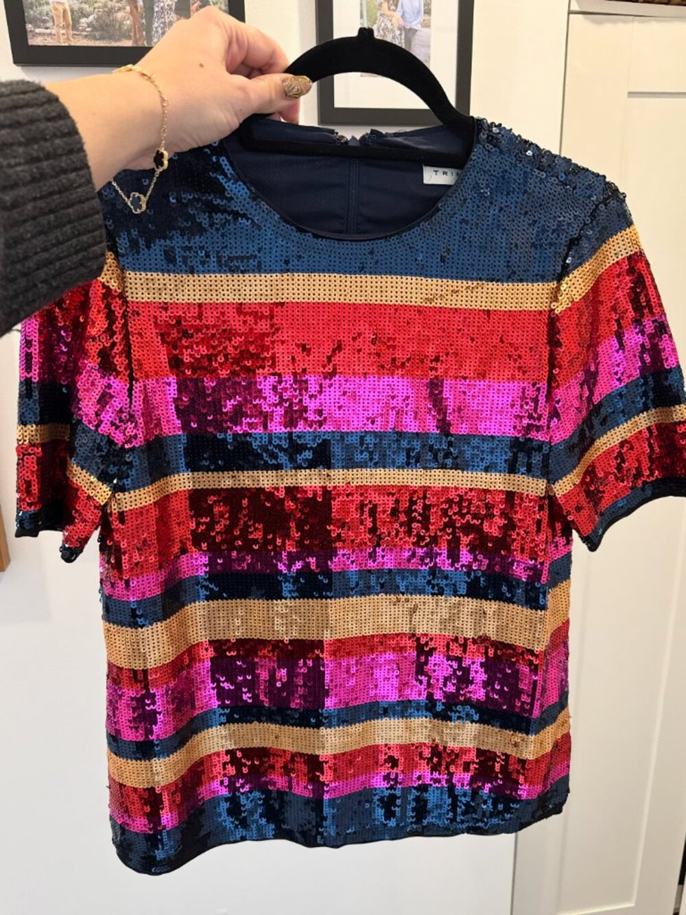 Trina Turk Sparkle Top Size S